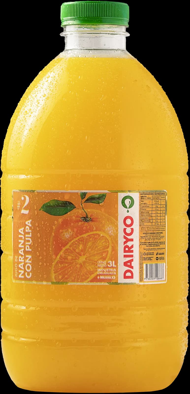 Jugo de naranja con pulpa