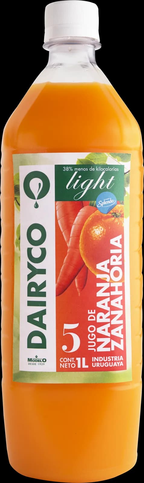 Jugo de naranja y zanahoria light