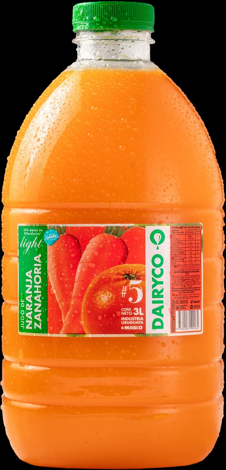 Jugo de naranja y zanahoria light
