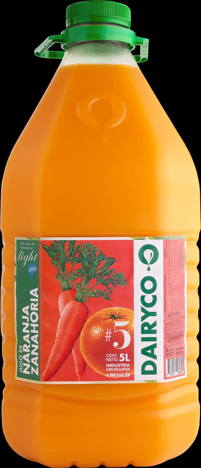 Jugo de naranja y zanahoria light