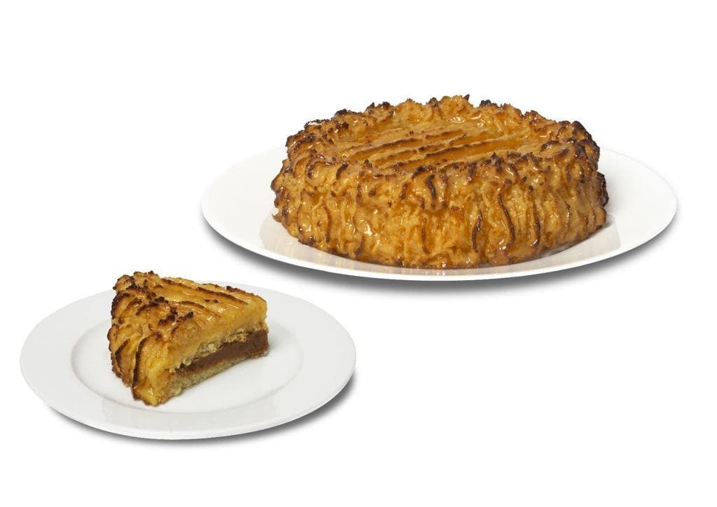 Mini tarta de coco y dulce de leche