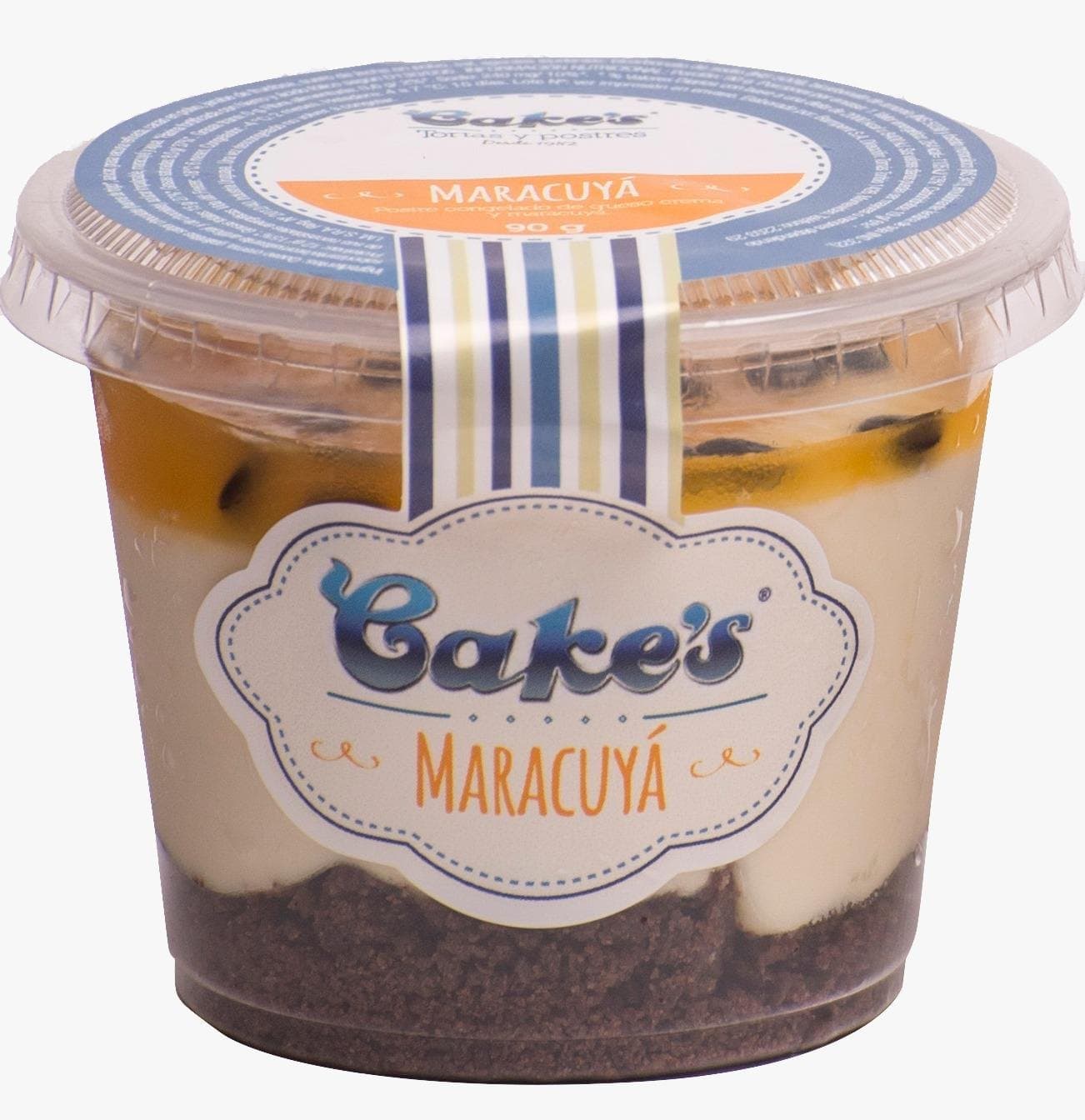 Postre individual de maracuyá