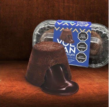 Volcán de chocolate