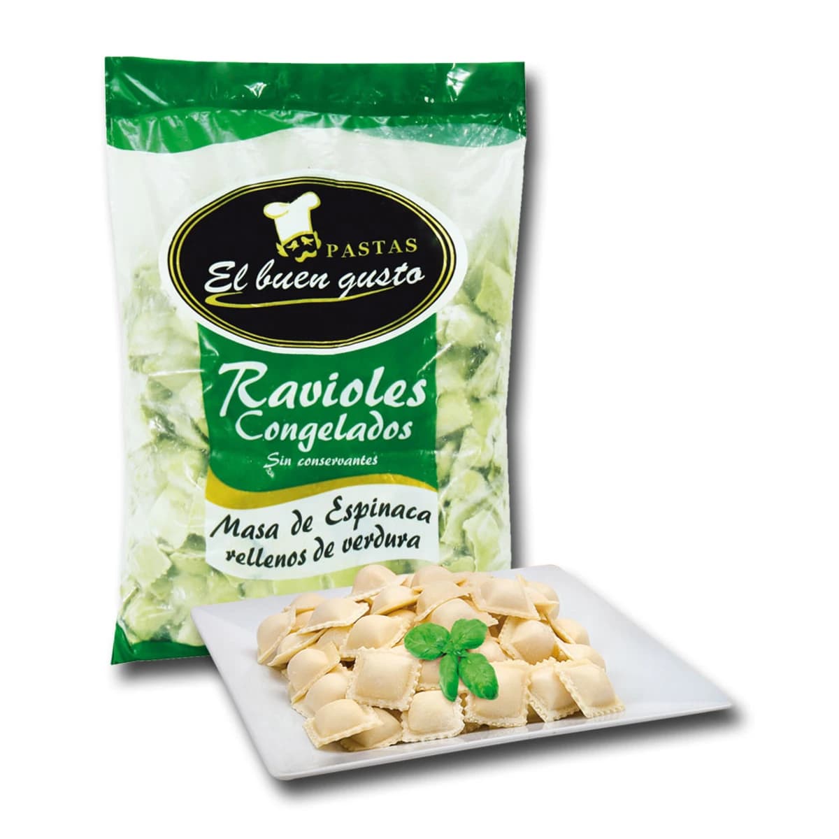 Ravioles de espinaca a granel