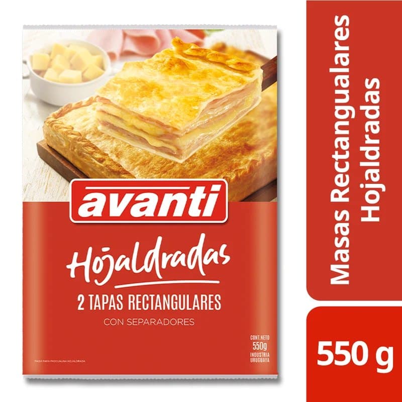 Masa Pascualina Rectangular Hojaldre