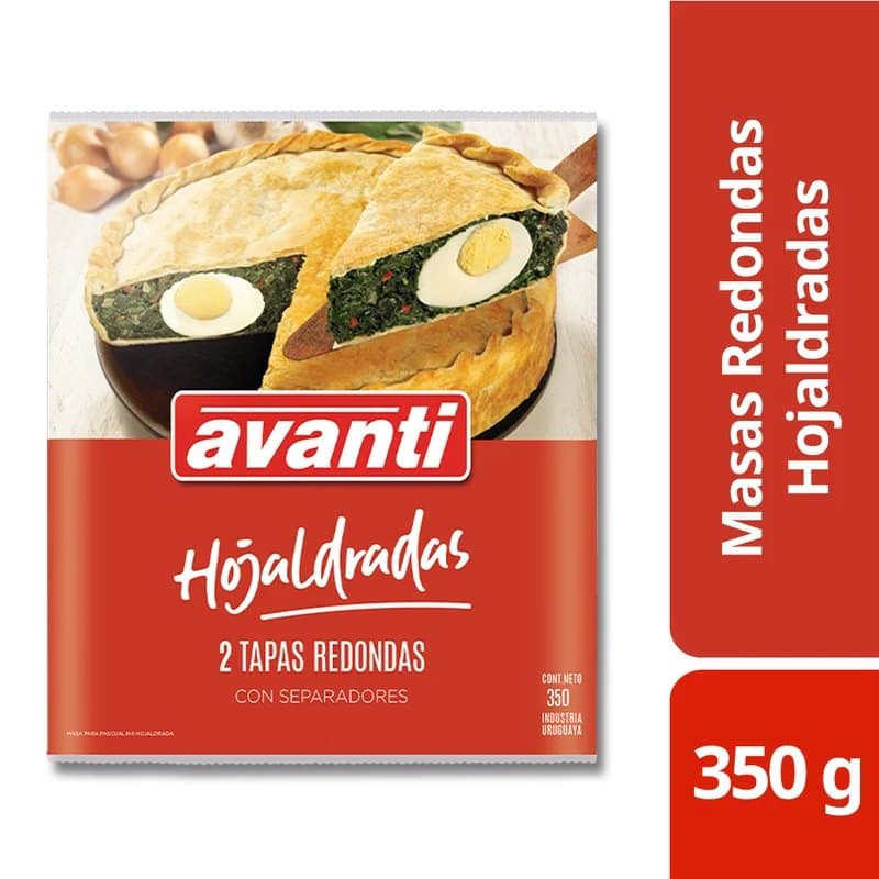 Masa Pascualina Redonda Hojaldre