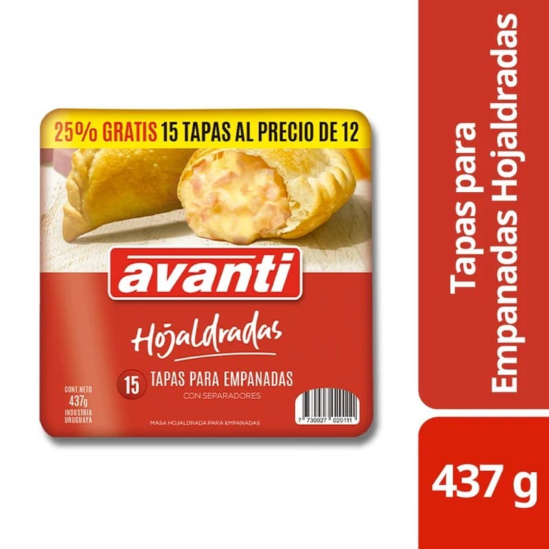 Tapas de Empanadas de Hojaldre para Horno