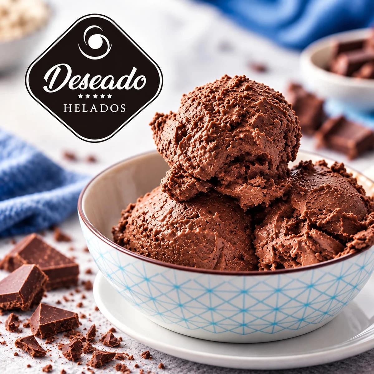 Helado de chocolate