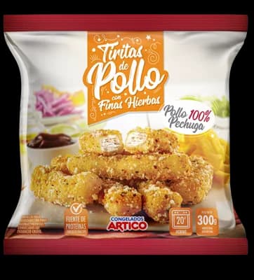 Tiritas de pollo con finas hierbas