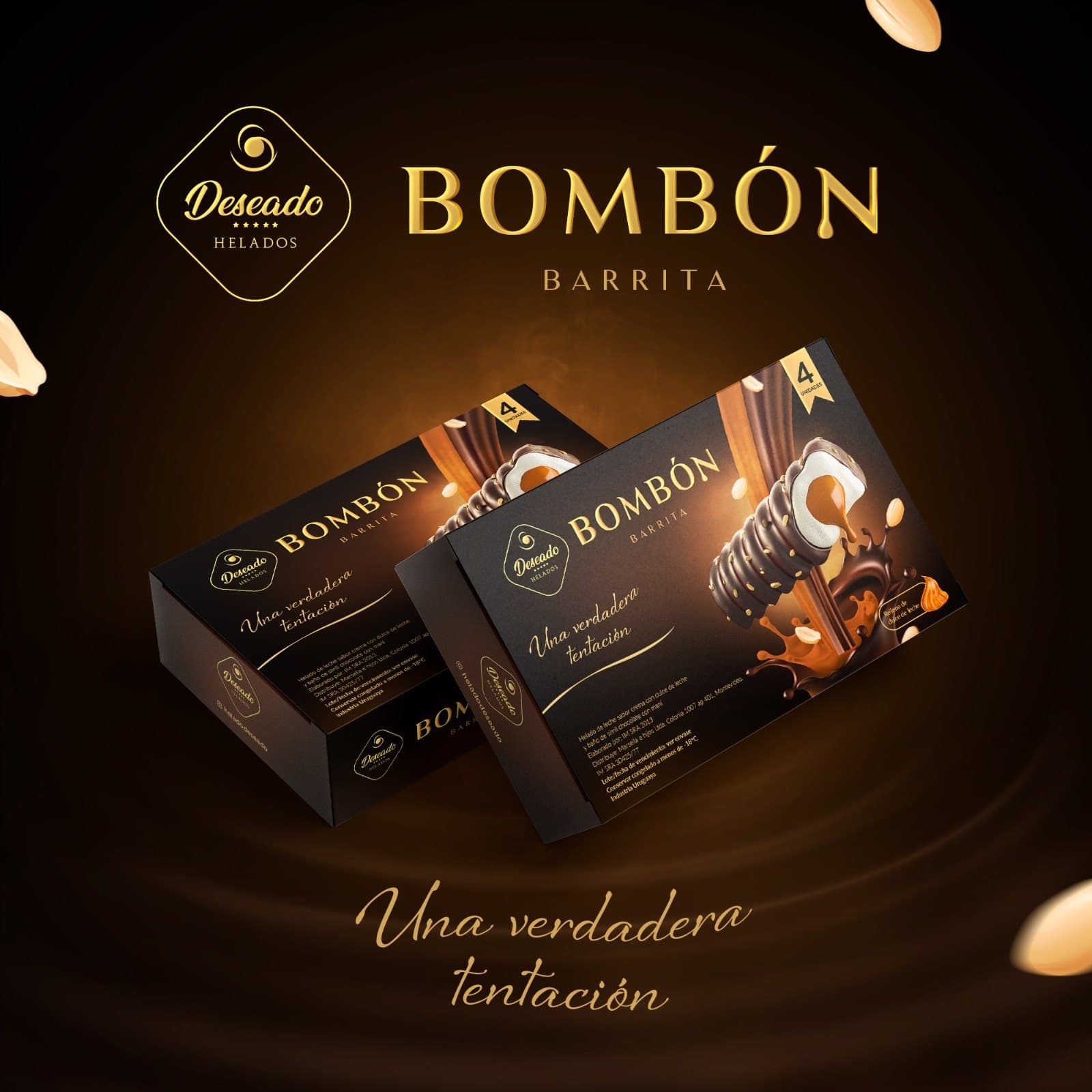 Bombón barrita de crema