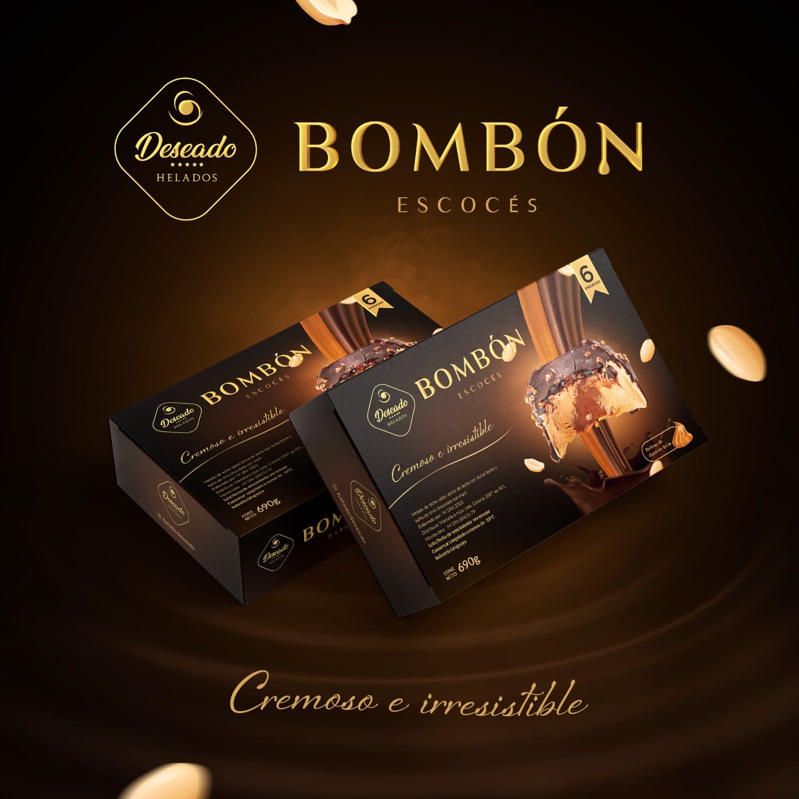 Bombón escocés de dulce de leche