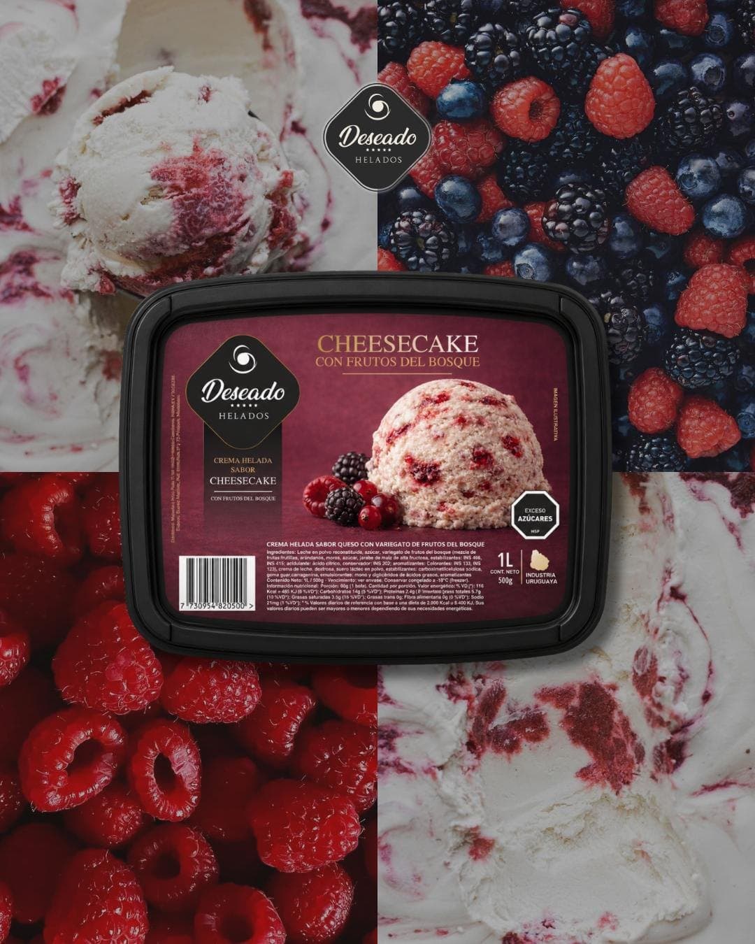 Helado de cheesecake