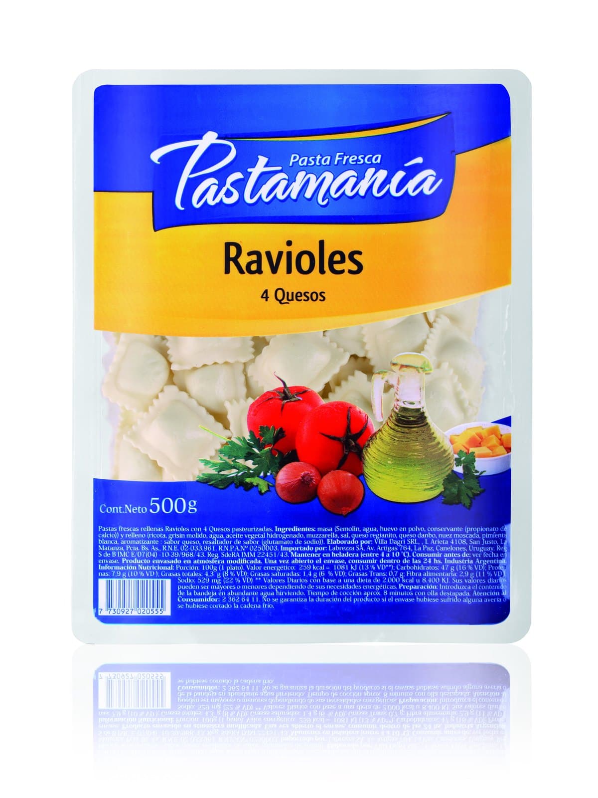 Ravioles Cuatro Quesos