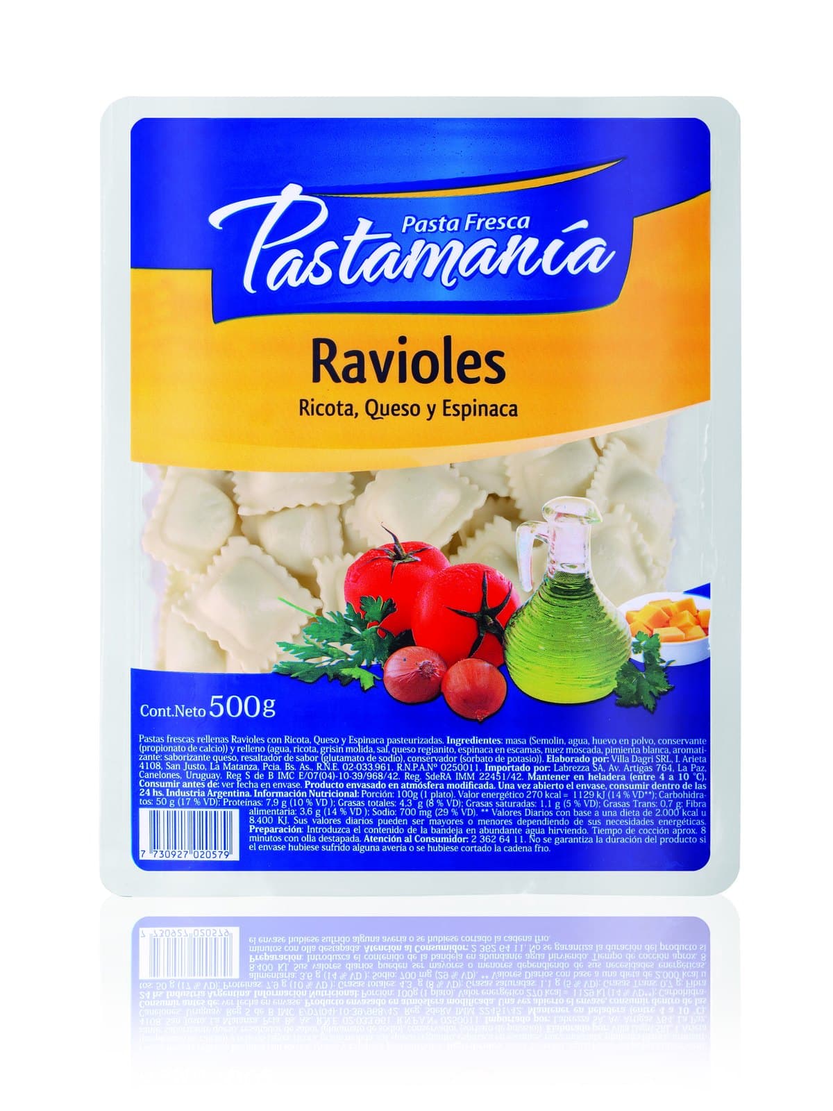 Ravioles de Ricota y Espinaca