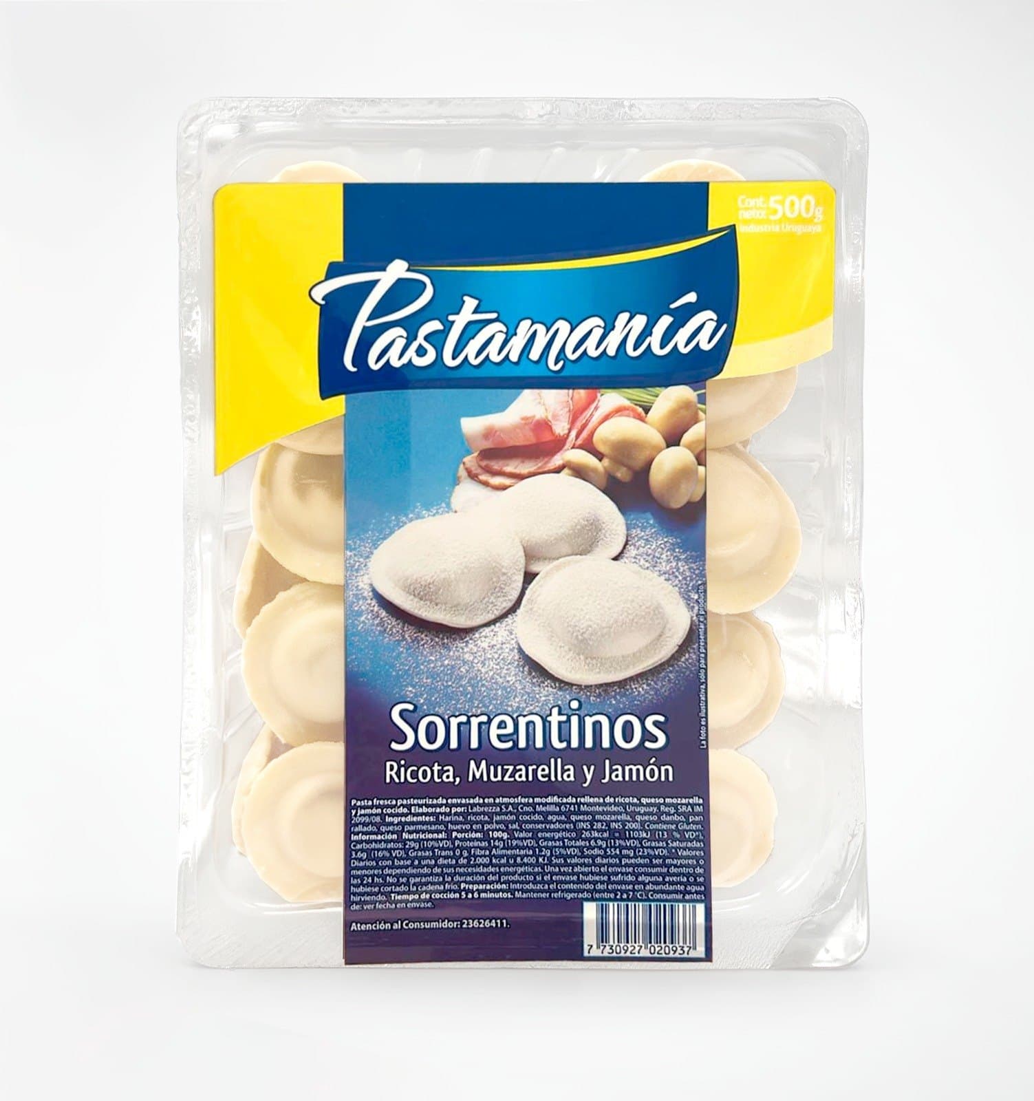 Sorrentinos de Ricota, Muzzarella y Jamón