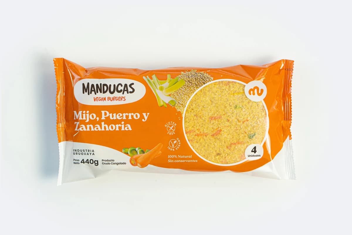 Hamburguesas de mijo, puerro y zanahoria