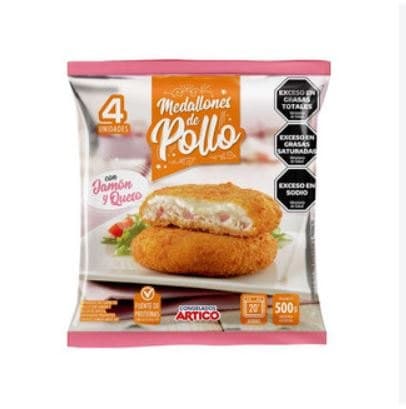 Medallones de pollo con jamón y queso
