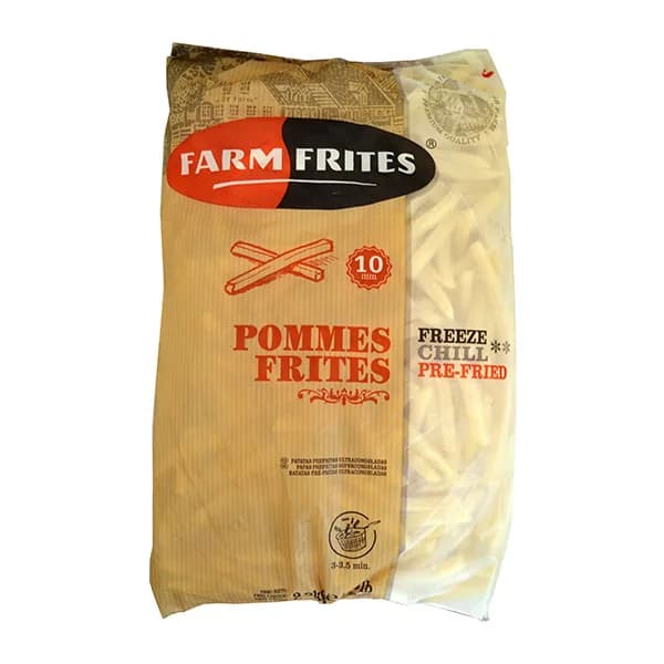 Papas prefritas de 10 mm