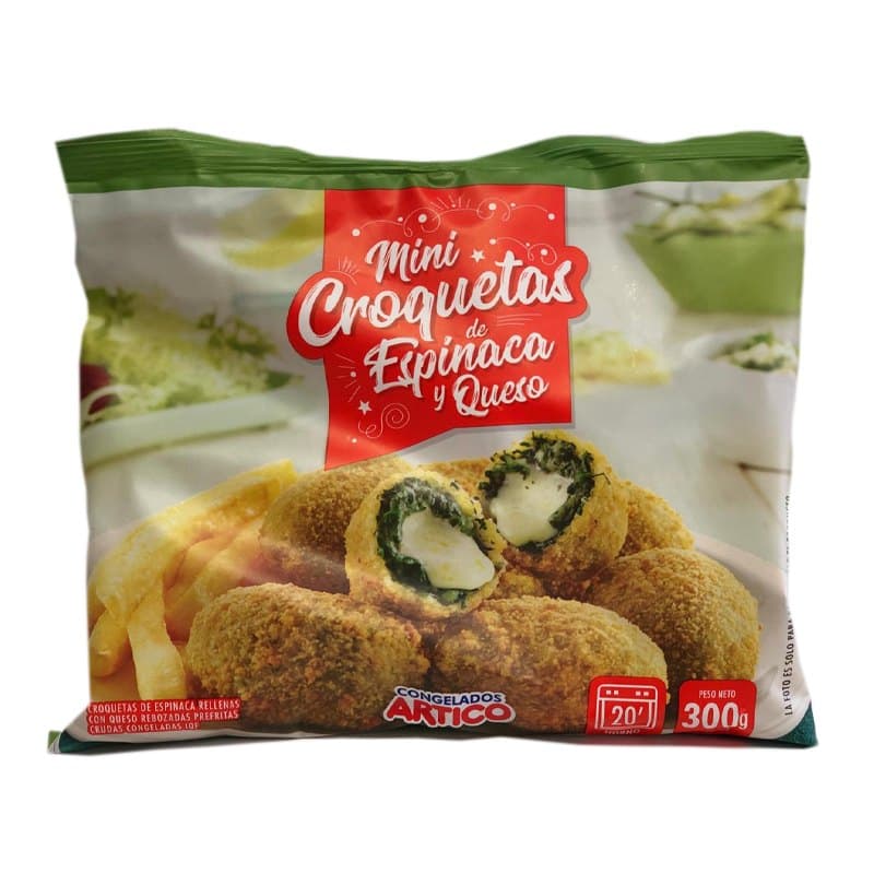 Minicroquetas de espinaca y queso