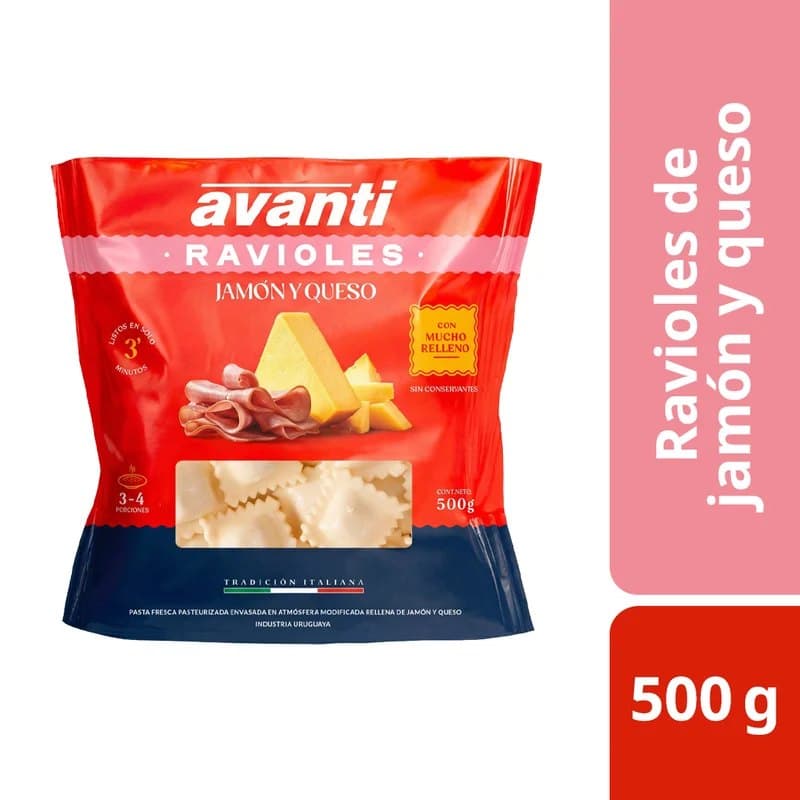 Ravioles de Jamón y Queso
