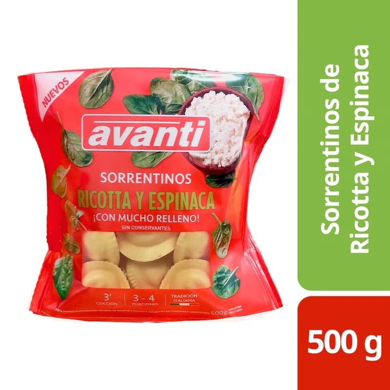 Sorrentinos de Ricota y Espinaca