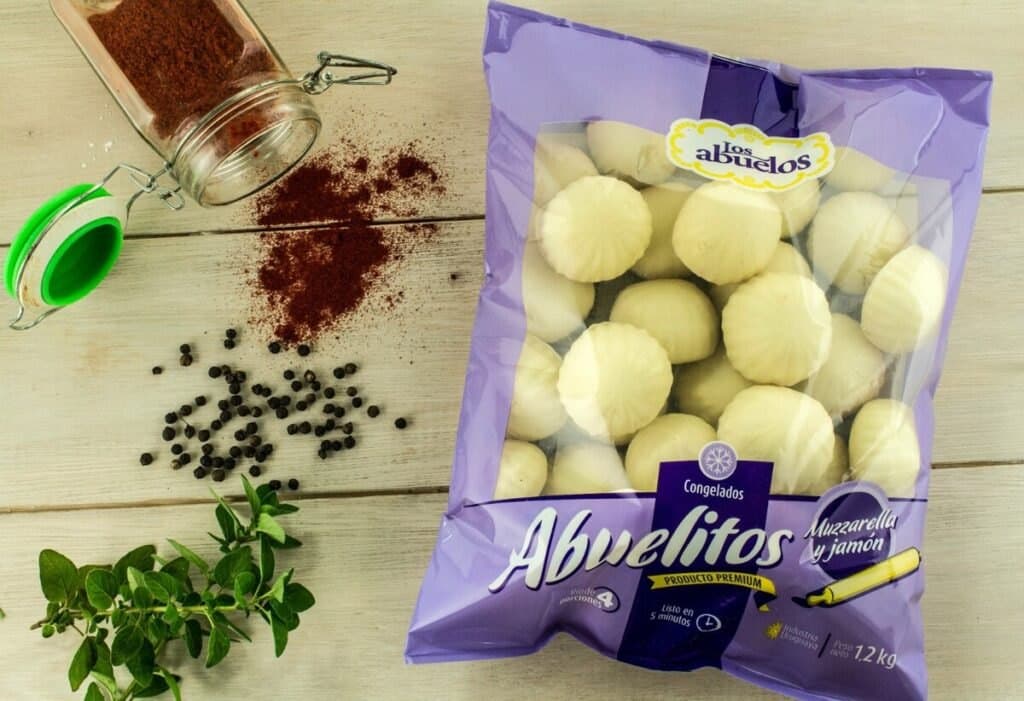 Abuelitos de muzzarella y jamón