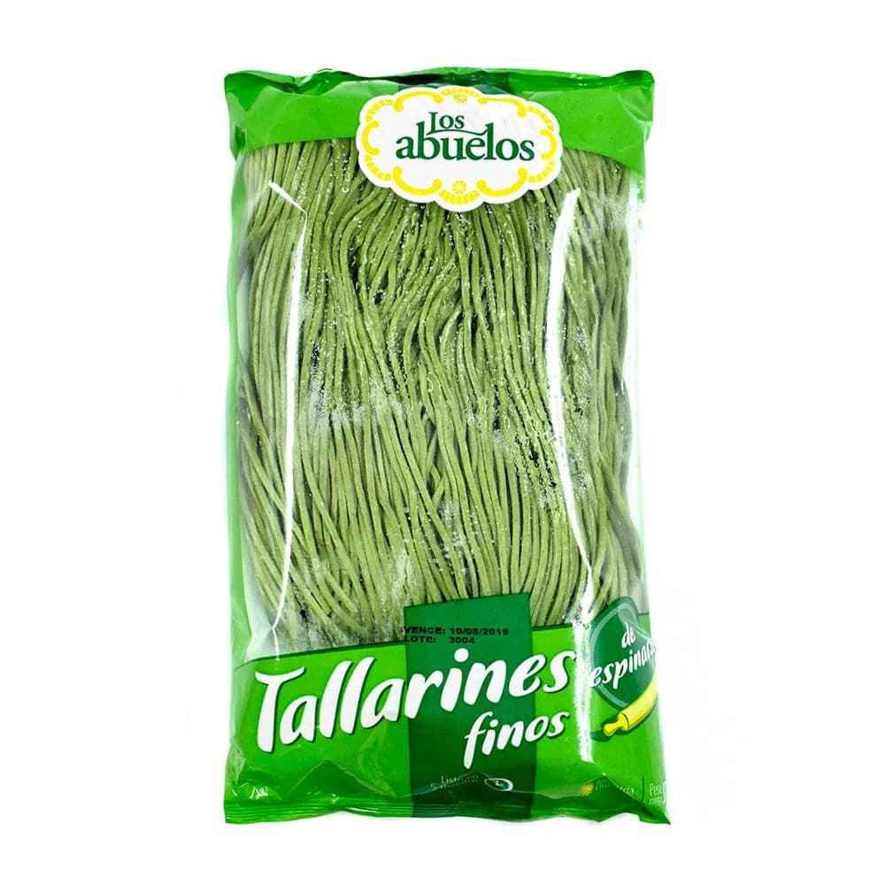 Tallarines de espinaca