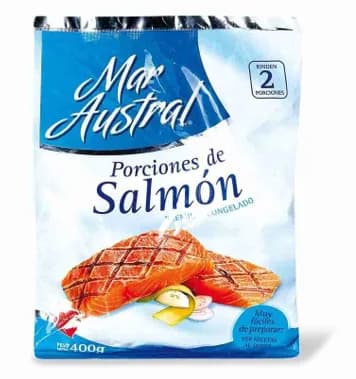 Salmón en porciones