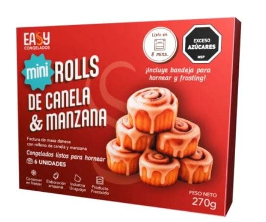 Mini rolls de manzana y canela