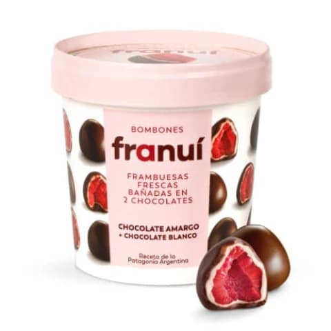 Frambuesas con chocolate amargo