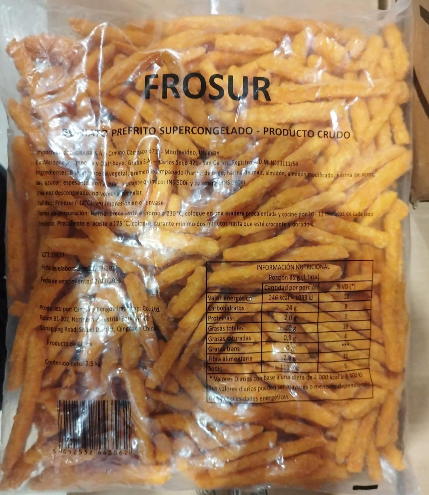 Boniato frito