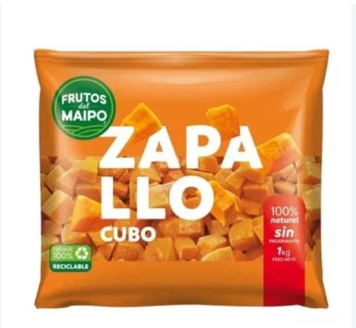 Zapallo en cubos