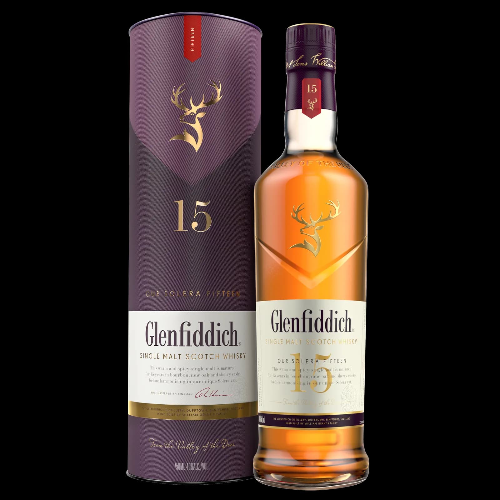 Single Malt Scotch Whisky 15 Años con Tubo